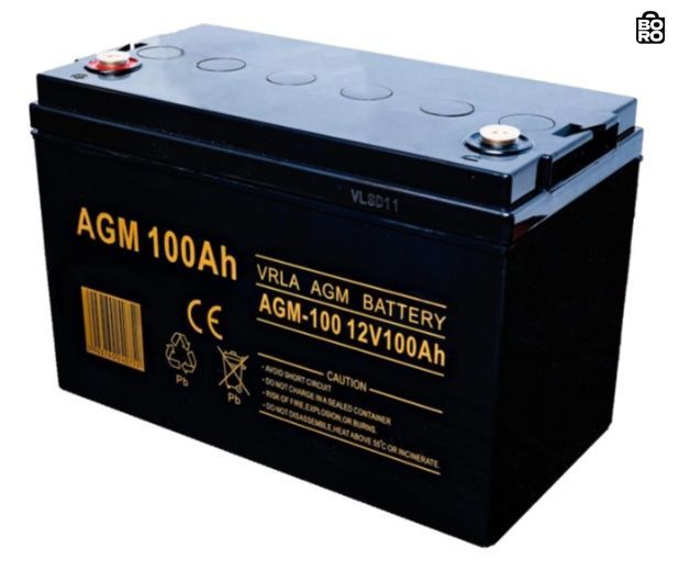 Акумулятор AGM | 100 А&middot;год | 12 В | для ДБЖ та резервного живлення | VOLT Polska AGM VRLA 3199099583 фото