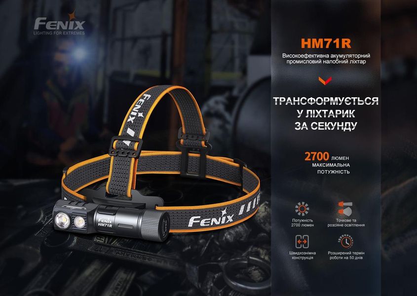 Ліхтар налобний Fenix HM71R 2349905723 фото