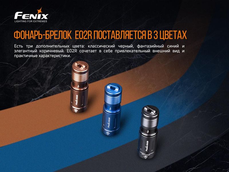 Ліхтар ручний Fenix E02R синій 2349773503 фото