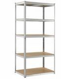 Стеллаж металлический | Серый | до 875 кг | 220х90х40см | LEOBRO LB-R119 | для гаража, склада и мастерской 2825901647 фото