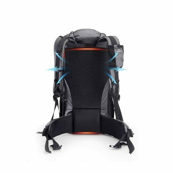 Рюкзак туристичний Naturehike Rock NH20BB113, 40+5 л, чорний 2351777423 фото