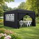 Павільйон-намет | Сірий | 3 x 4 x 2,5 м | 12 м&sup2; | 4 стінки з вікнами | UV 50+ | Gordon G1253 | для саду, дачі та торгівлі 3102959752 фото 1