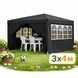 Павільйон-намет | Сірий | 3 x 4 x 2,5 м | 12 м&sup2; | 4 стінки з вікнами | UV 50+ | Gordon G1253 | для саду, дачі та торгівлі 3102959752 фото 2