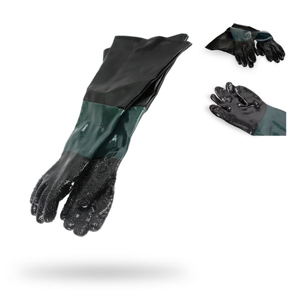 Резиновые перчатки для пескоструя Geko 60см g02028 g02028 фото