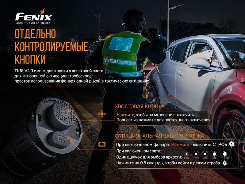 Ліхтар ручний Fenix TK16 V2.0, зелений 2349907061 фото