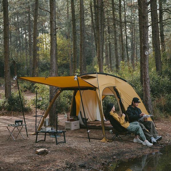 Намет двокімнатний Naturehike CNH22ZP028, гірчичний 2349908161 фото