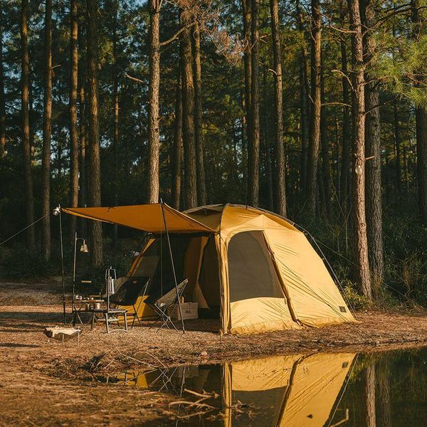 Намет двокімнатний Naturehike CNH22ZP028, гірчичний 2349908161 фото