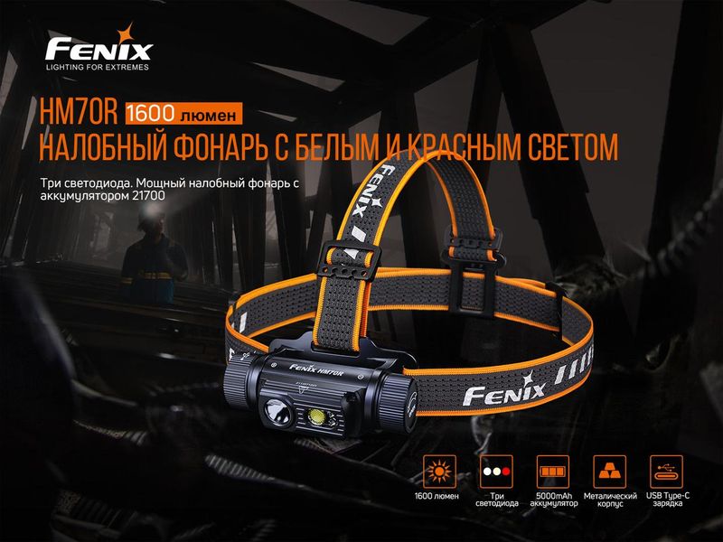 Ліхтар налобний Fenix HM70R 2349773576 фото