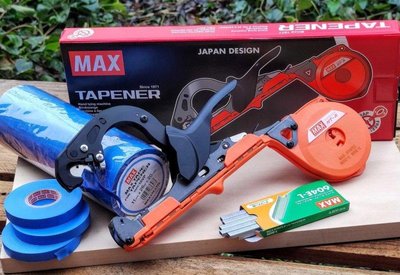 Садовый степлер для подвязки Max Tapener HT-R1 MAX + Лента 20 шт Max (Оригинал) + Скобы Max 4800 шт (Оригинал) 1492816035 фото