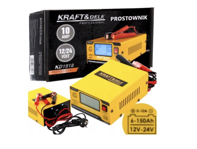 Зарядное устройство Kraft&Dele KD1918 10A 12-24V Микропроцессорный 2009621991 фото