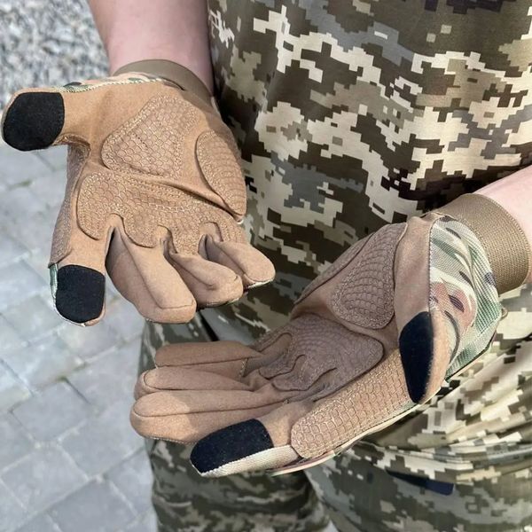 Рукавички тактичні Helikon-Tex Range Tactical Gloves - PenCott WildWood / Coyote A, розмір S 2349911655 фото