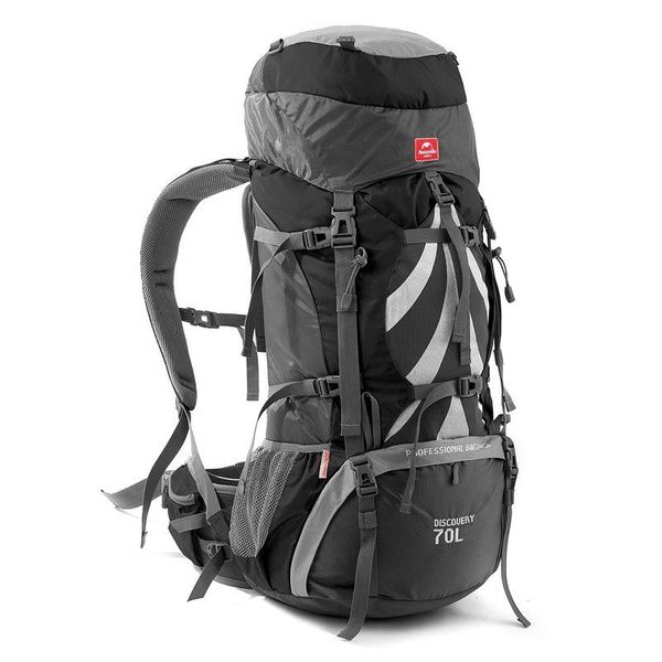 Рюкзак туристичний Naturehike NH70B070-B, 70 л + 5 л, чорний 2349908134 фото