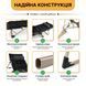 Кресло-кровать раскладное | Черный | до 150 кг | с матрасом и подушкой | LEOBRO LB-1139 | для дома и дачи 3135540278 фото 5