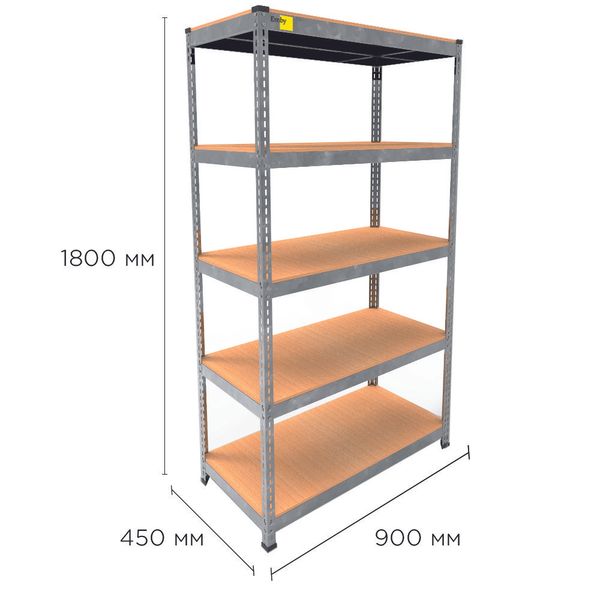 Металлический стеллаж MRL-1800 ( 900x450) оцинкованный 1813223276 фото