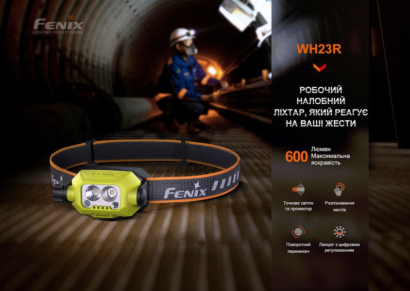 Ліхтар налобний Fenix WH23R з безконтактним датчиком 2349900601 фото