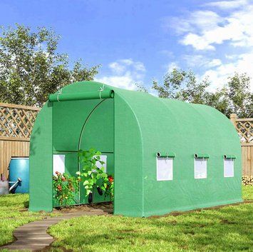 Теплица-парник садовая | 6 м&sup2; (300&times;200&times;200 см) | Holla Garden | Металлический каркас, армированная пленка UV-4 | 6 окон 2672992935 фото