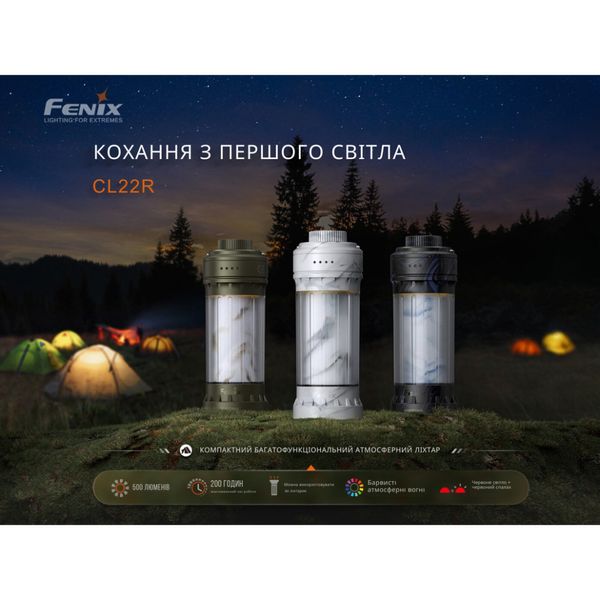 Ліхтар кемпінговий Fenix CL22R, темно-зелений 2365433987 фото