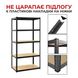 Стелаж | 180х180х40 см | чорний | 2 секції 10 полиць | металевий | оцінкований | витримує 175 кг на полицю | Siker | універсальний | не псує підлогу | міцний  1573349473 фото 5