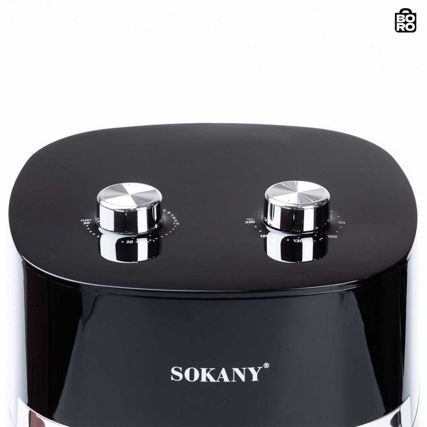Аерофритюрниця | Чорний | 6.5 л | 1500 Вт | терморегулятор | Sokany SK-10024 | для кухні та щоденного приготування 3119989516 фото