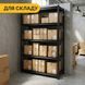 Стеллаж металлический | Черный | до 175 кг | 152 x 70 x 30 см | LEOBRO LB-R127 | для гаража, склада и мастерской 2939411801 фото 2
