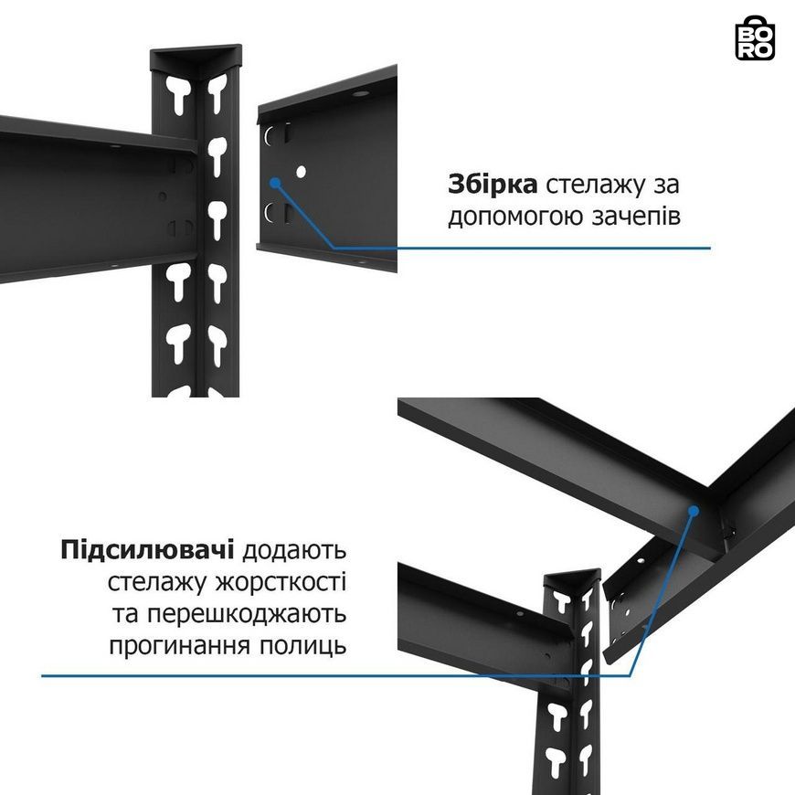 Стеллаж металлический | 2160&times;1800&times;500 мм | 5 полок МДФ | Окрашенный | Титан КМ | 300 кг/полку | усиленный для тяжелых грузов и 2765873955 фото
