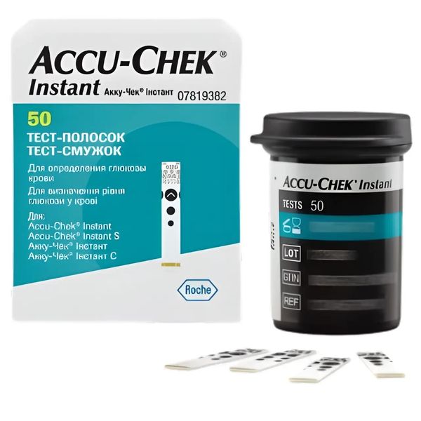 Тест-полоски Акку Чек Инстант Accu Check Instant (в упаковке 50 полосок). Accu Check фото