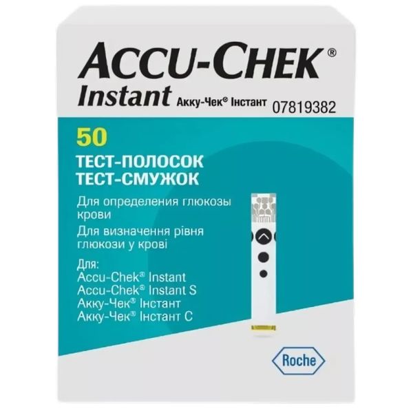 Тест-смужки Акку Чек Інстант (Accu Check Instant) 50 шт. Accu Check фото