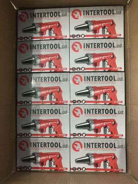 Пистолет пескоструйный с металлическим нижним бачком INTERTOOL PT-0707 1131783772 фото