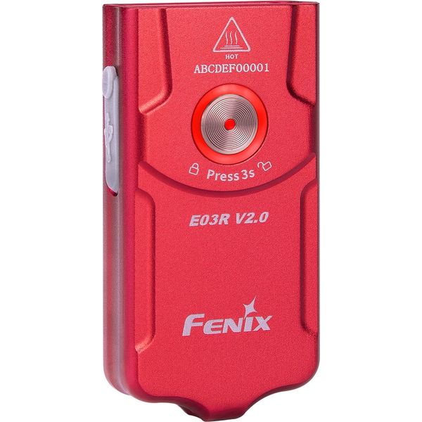 Ліхтар наключний Fenix E03R V2.0, червоний 2349907046 фото