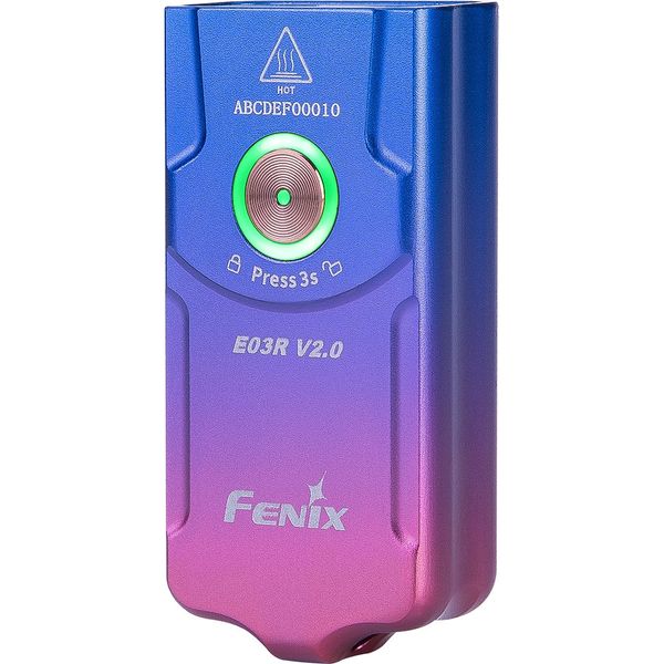 Ліхтар наключний Fenix E03R V2.0, бузковий 2349907047 фото