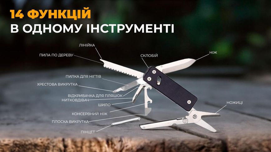 Міні мультитул Roxon KS2, чорний 2349905733 фото