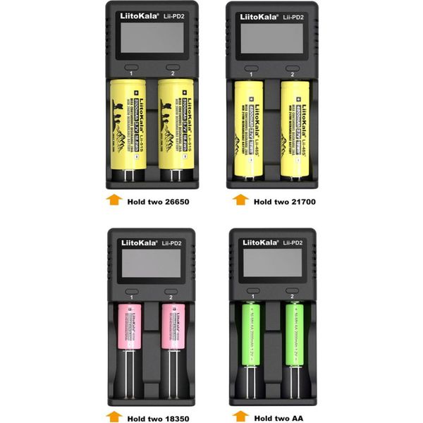 Зарядний пристрій Liitokala Lii-PD2+car EU charger 2349908235 фото