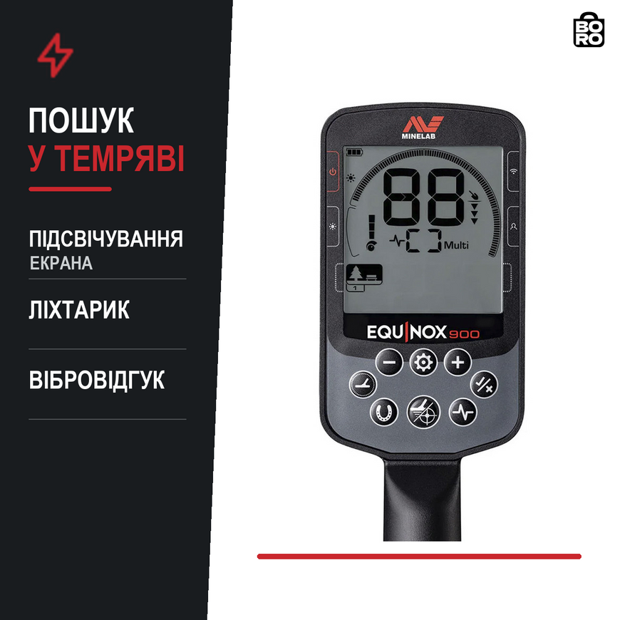 Мультичастотный металлоискатель Minelab Equinox 900 | 2 катушки | наушники ML85 | IP68 до 5 м 3184620445 фото