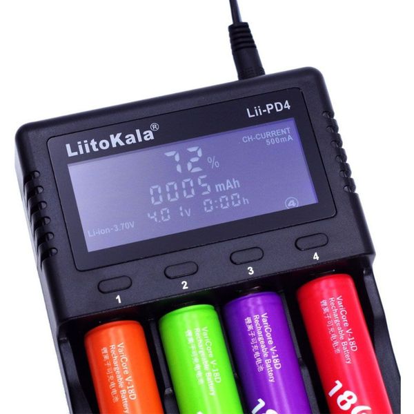 Зарядний пристрій Liitokala Lii-PD4+car EU charger 2349908236 фото