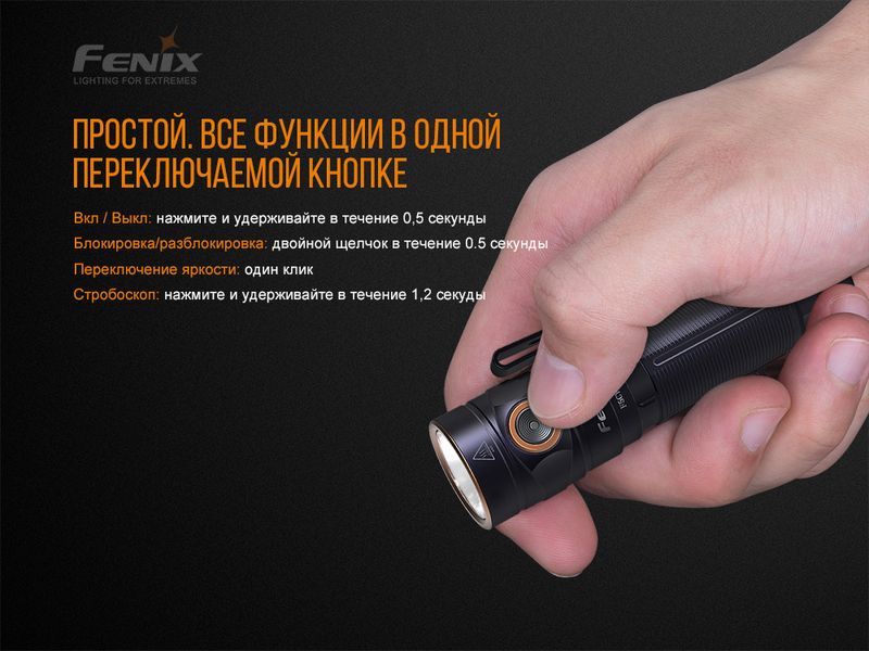 Ліхтар ручний Fenix E30R Cree XP-L HI LED 2349772992 фото