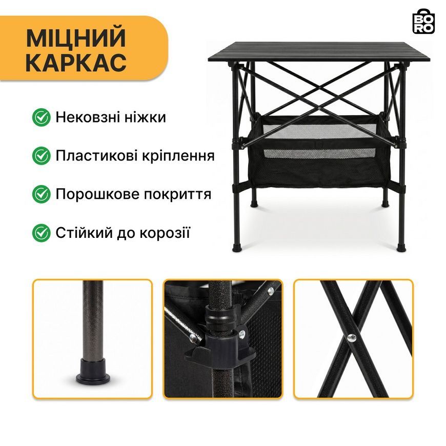 Туристический комплект | Зеленый | стол и 2 складные кресла | LEOBRO LB-1116-761 | для пикника, кемпинга и дачи 3099587961 фото