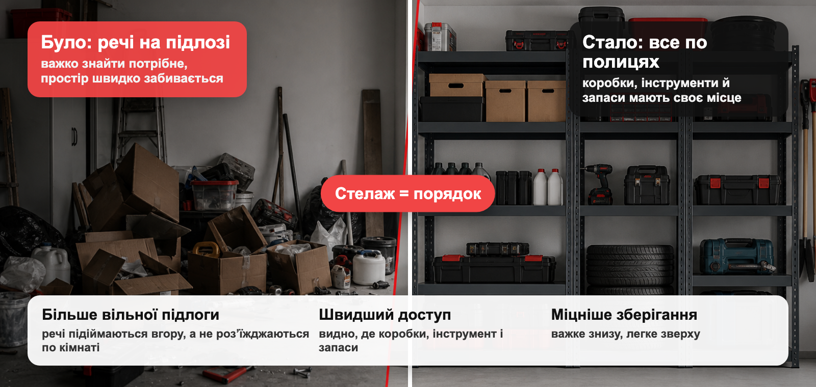 Проблема хаосу і порядок зі стелажем